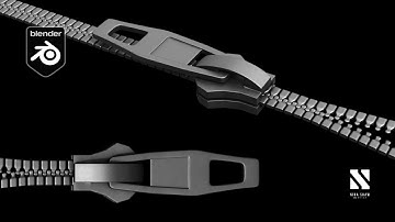 How to make a Zipper + Animation | Blender Tutorial