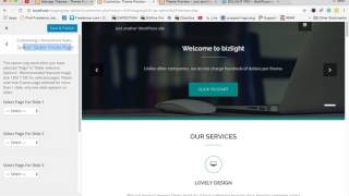 How to configure main slider of Bizlight Pro Theme
