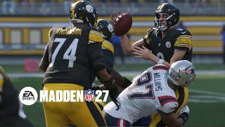 Madden 27 Gameplay - Patriots vs Steelers Full Game (PS5)