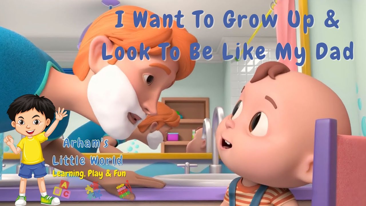 I Want to Grow Up Nursery Rhyme Kids Song Cartoons Educational Video Kindergarten