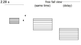 Falling Slinky simulation ばねのおもちゃの落下