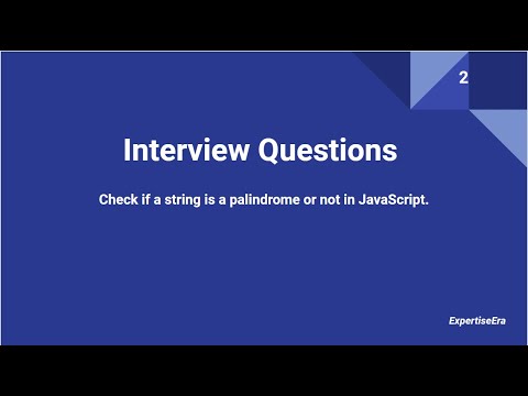 Check if a string is a palindrome or not in JavaScript.