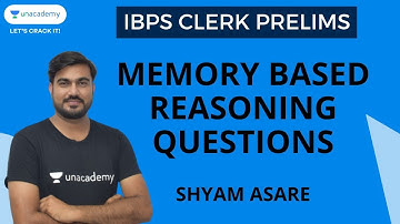 IBPS Clerk 2020 | Memory Based Paper | Reasoning | Shyam Asare