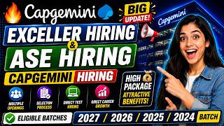 🔥Capgemini Exceller Hiring & Capgemini ASE Hiring | Capgemini Hiring 2027/2026/2025/2024 BATCH screenshot 5