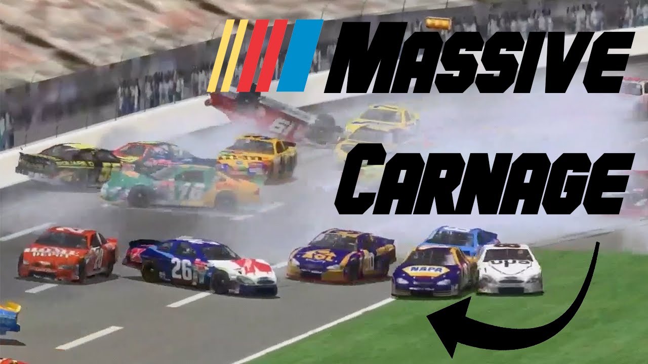 Massive NR2003 Wrecks | 2001 NASCAR Alternate History Edition