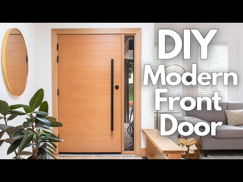 How To Frame And Install A Modern Exterior Entryway Door, Ultimate Curb Appeal Series Ep.5 | DIY