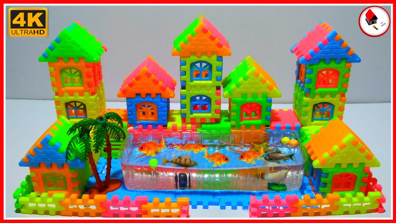 DIY Mini Building Block House {20} Diy Mini Fish Pond House /See More