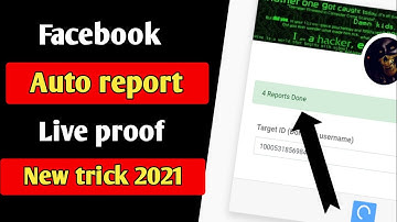 Facebook auto report - How to use auto report on Facebook account - How to disable fb account 2021