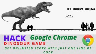 Hack Google Chrome Game  || Just One Line Of Code || TechLeads || 2020 screenshot 3