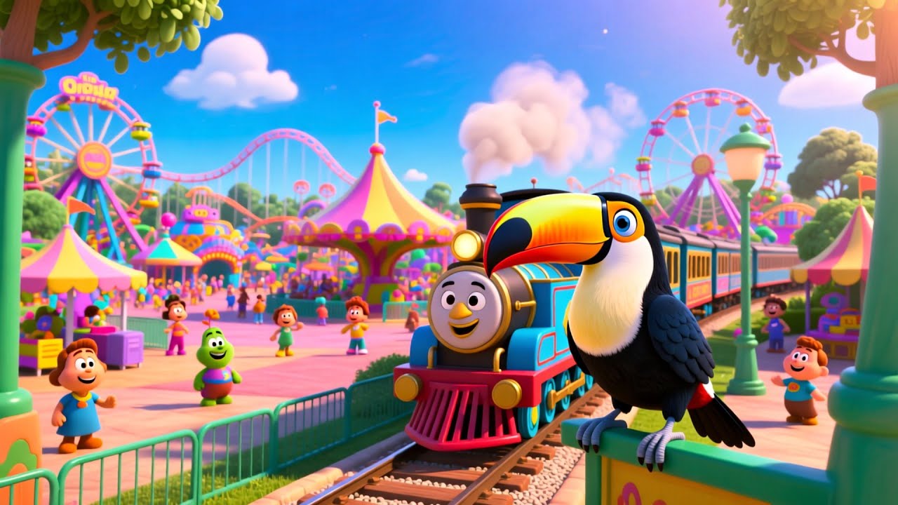 Toucan’s Train To Park 🚂🦜 | Fun Learning Adventure for Kids | Preschool Educational Video