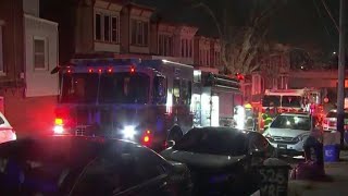 Fire tears through Frankford rowhome