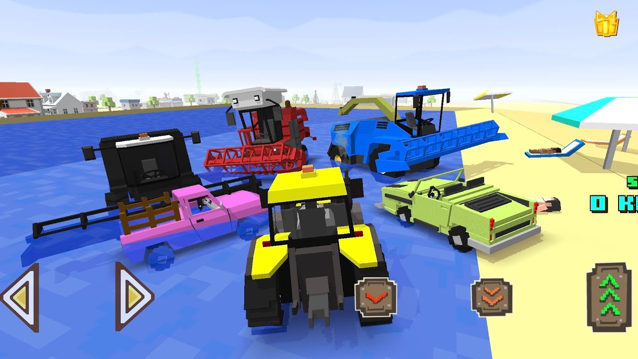 Blocky Farm & Racing 2018 -  I managed to finish building the pool on the farm New Update