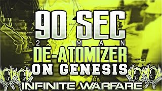 CALL OF DUTY INFINITE WARFARE: SUPER FAST "2 MAN DE-ATOMIZER STRIKE ON GENESIS!" 90 SECOND NUKE!