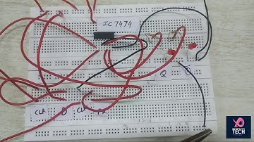 To study D flip flop IC 7474| D Flip flop experiment|