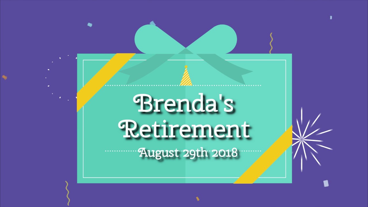 Brenda's  retirement slideshow