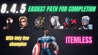 Act 8.4.5 Easy Path For Completion With only One champion Itemless hearthacker mcoc