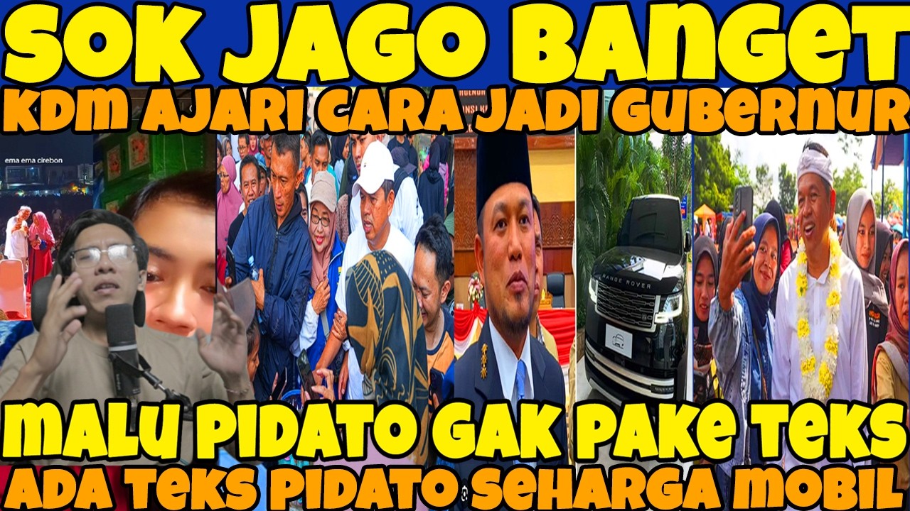 SOK JAGO BANGET‼️KDM AJARI CARA JADI GUBERNUR, SIKAP GUBERNUR JABAR TERKESAN SOK PINTER