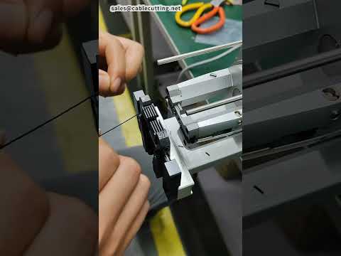 Coaxial Cable Stripping Machine for Fine Wire, 3-Layer Demo