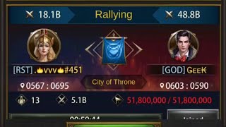 Evony Throne defense #RSTvsGOD