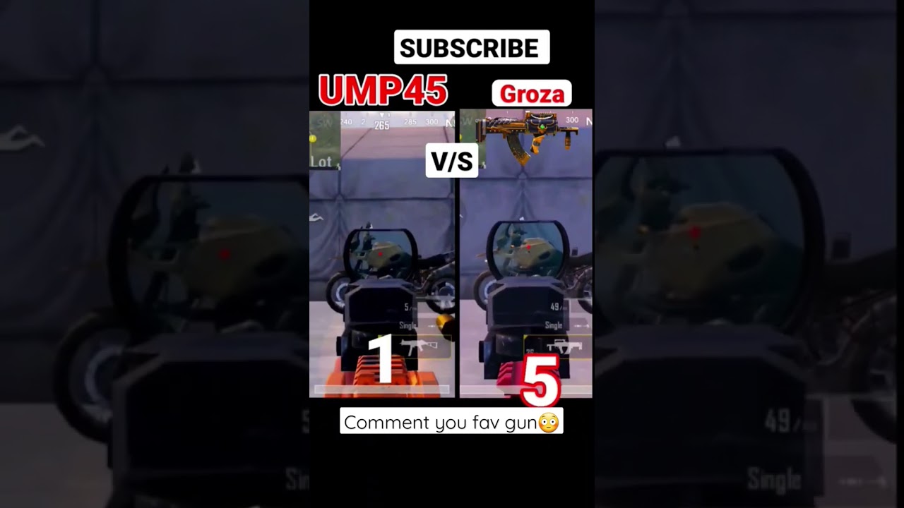UMP45 vs GROZA Damage Test Comparison 🔥