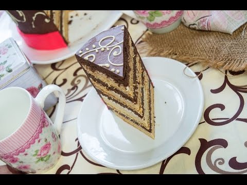 Chocolate Honey Cake Layer Cake with Sour Cream Frosting Recipe