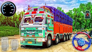 Trò chơi mô phỏng xe tải Ấn Độ 3D - Lái xe tải chở hàng địa hình của Ấn Độ - Android GamePlay screenshot 4