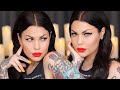 Getting Ready To Sit On The Couch & CHAT! [BOLD WING LINER & RED LIP] | Bailey Sarian