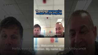 Paramedics Can't Stop Laughing During Live Recording 😂 #shorts #funny #paramedic