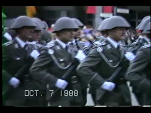 East German Parade October 1988 Berlin, Germany / 7. Oktober 1988 Tag der Republik Parade in Ost-Berlin