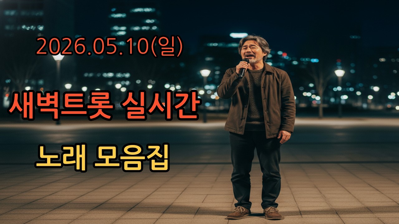 [🎵새벽트롯 실시간🎵] 26.05.10(일) 오늘도 좋은 하루 보내세요  #트로트 #트롯 #7080