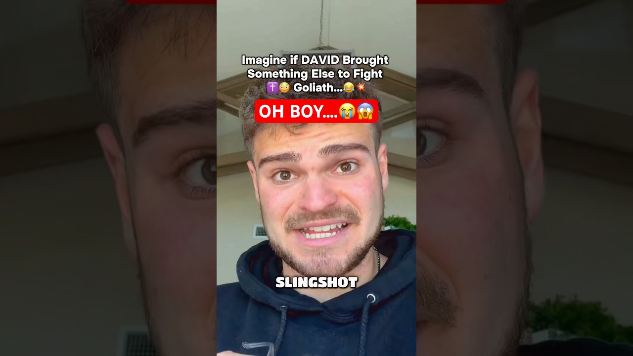 Представьте, что Давид принес бы ЭТО, чтобы сразиться с Голиафом…😭✝️💥😱