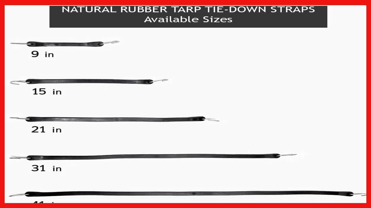 Quality product -  Heavy Duty 21 Inch Tarp Straps For Secure Transport In Any Weather