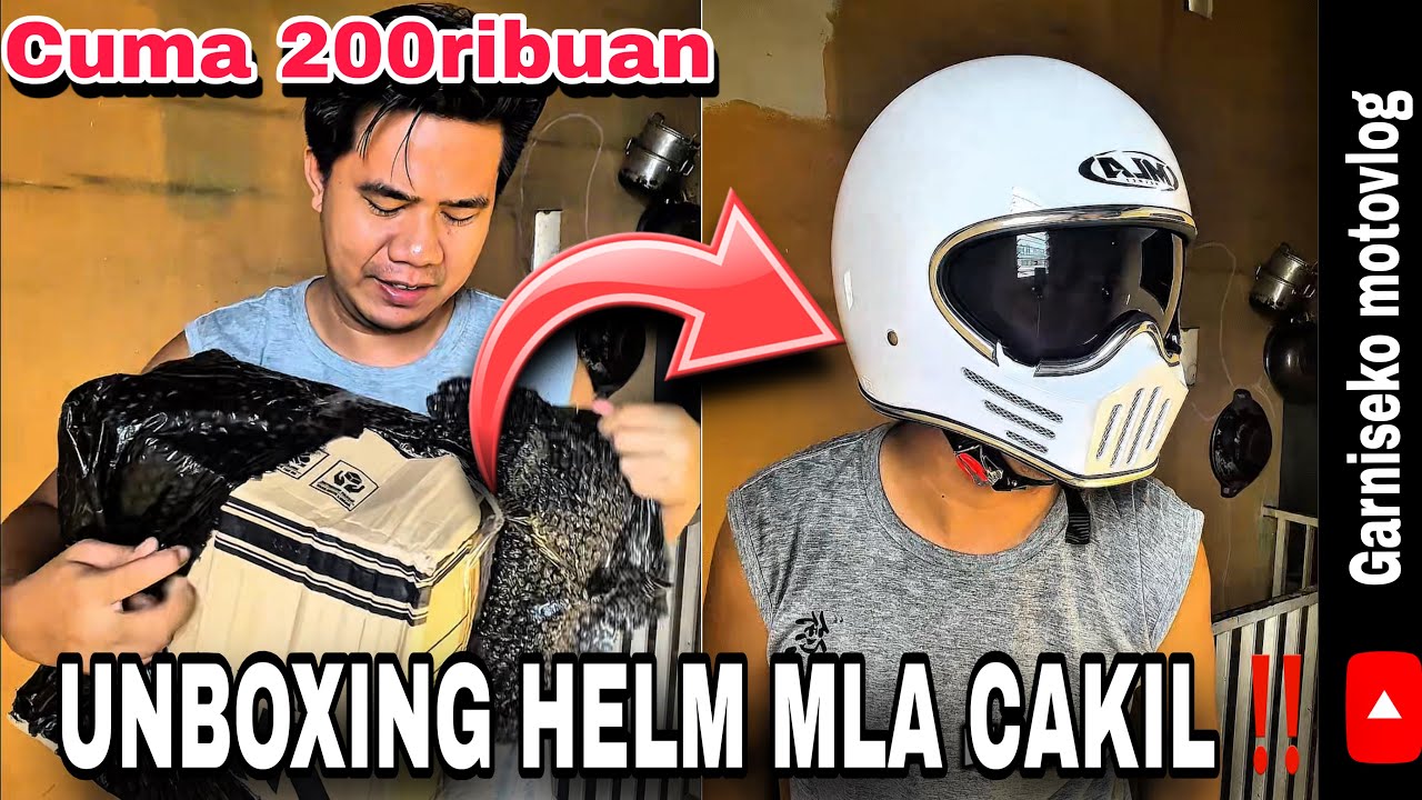 UNBOXING ‼️HELM MLA CAKIL INER VISOR