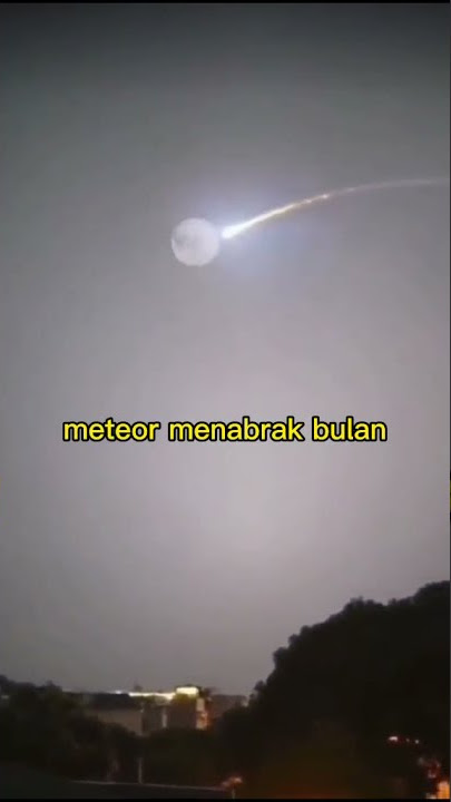 meteor menabrak bulan #shorts