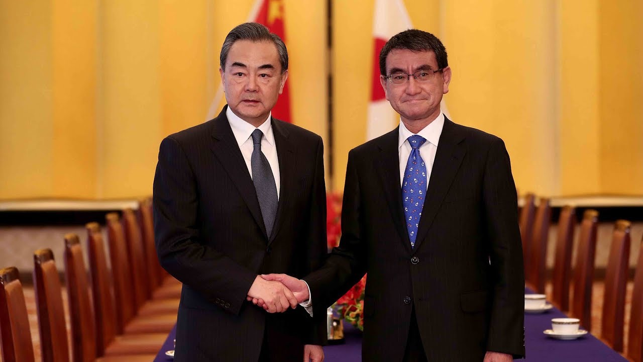 Chinese FM Wang Yi meets Japanese counterpart Taro Kono in Tokyo?