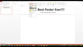 How to make a poster using PowerPoint screenshot 3