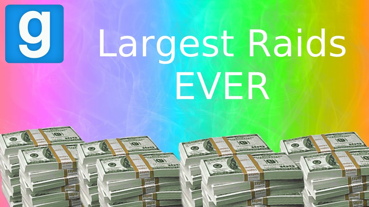 Gmod! Largest DarkRp Raids! Ever!
