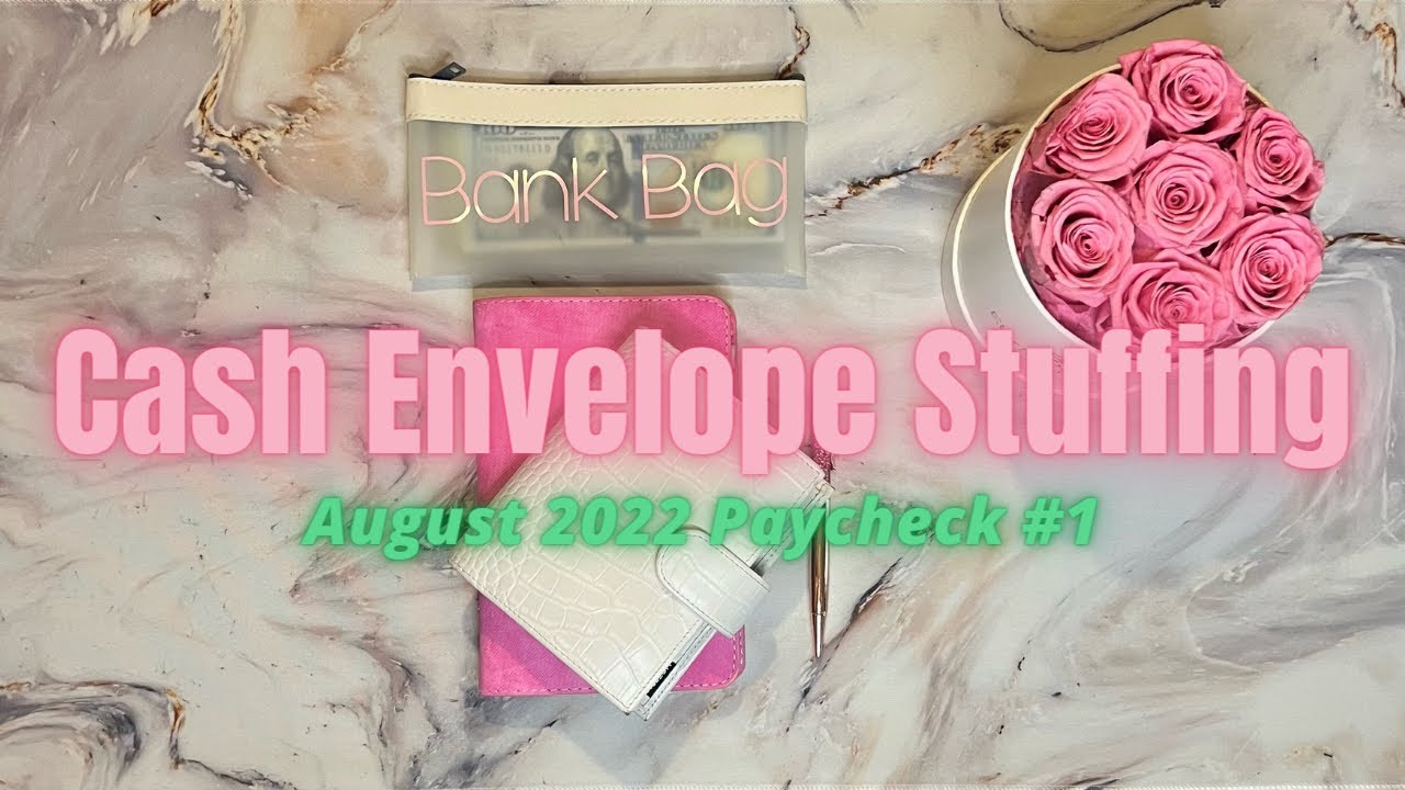 CASH ENVELOPE STUFFING | AUGUST 2022 PAYCHECK 1 | Kerensa Amanda