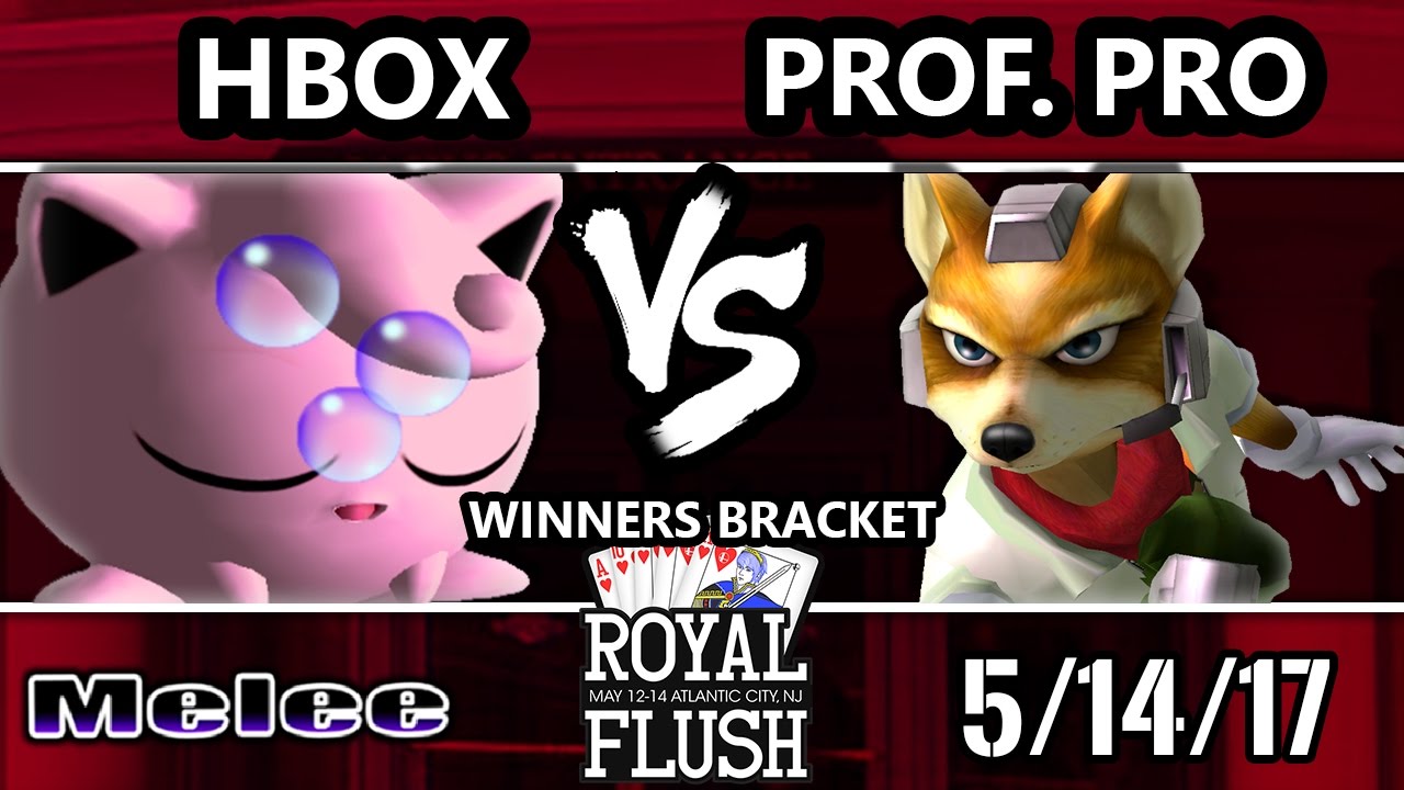Royal Flush SSBM - TL | Hungrybox (Jigglypuff) vs. Professor Pro (Fox) - Smash Melee