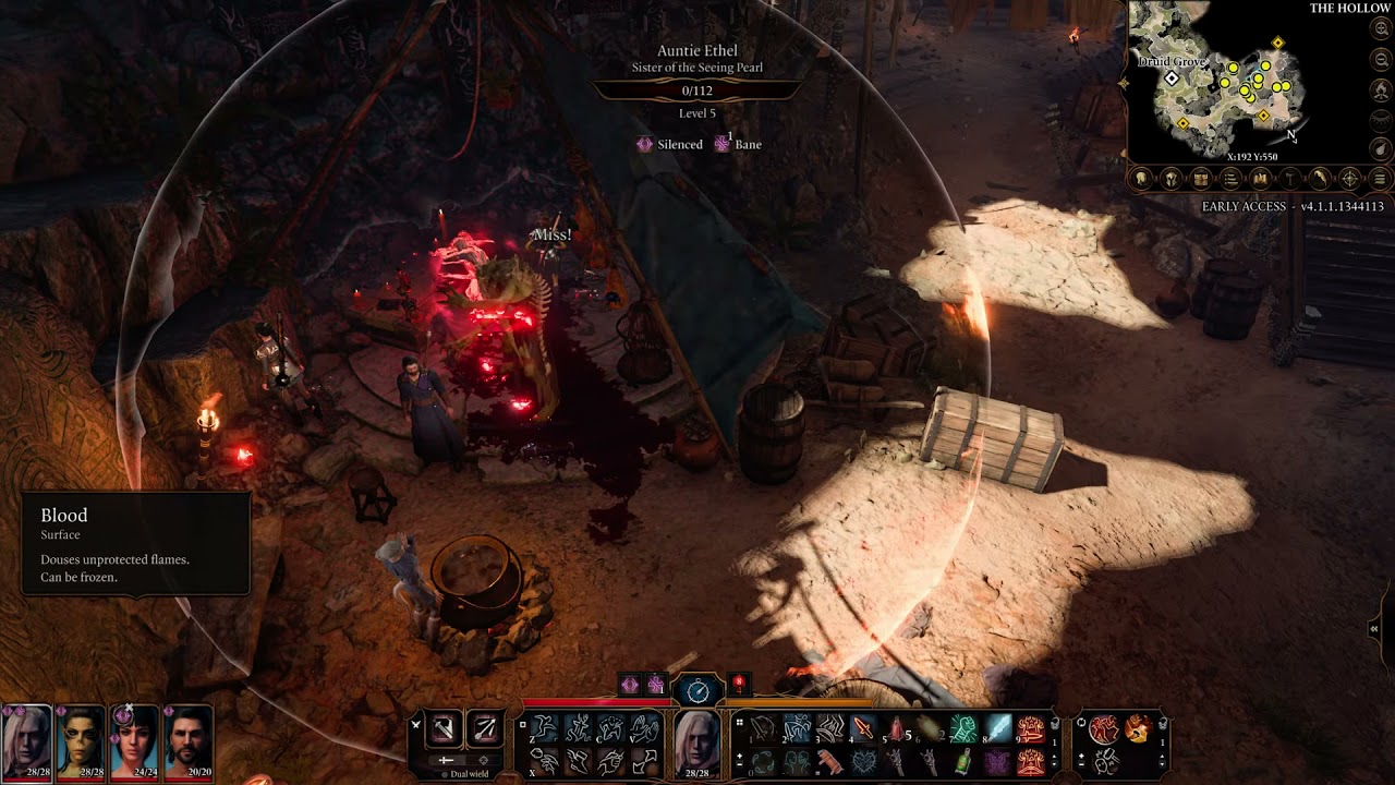 Baldur's Gate 3 - Killing the Hag in the Hollow Early Game