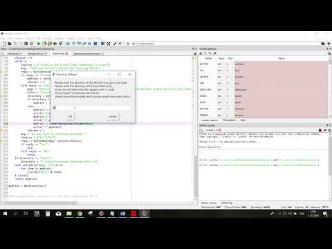 GUI for data insertion. Python easygui usage.