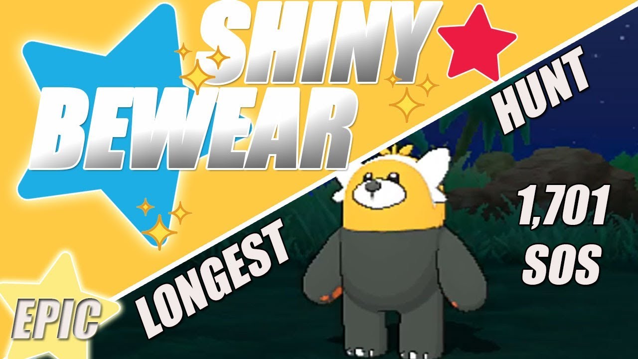 Epic, Longest SOS hunt ever -  Shiny Bewear - 1,701 SOS calls