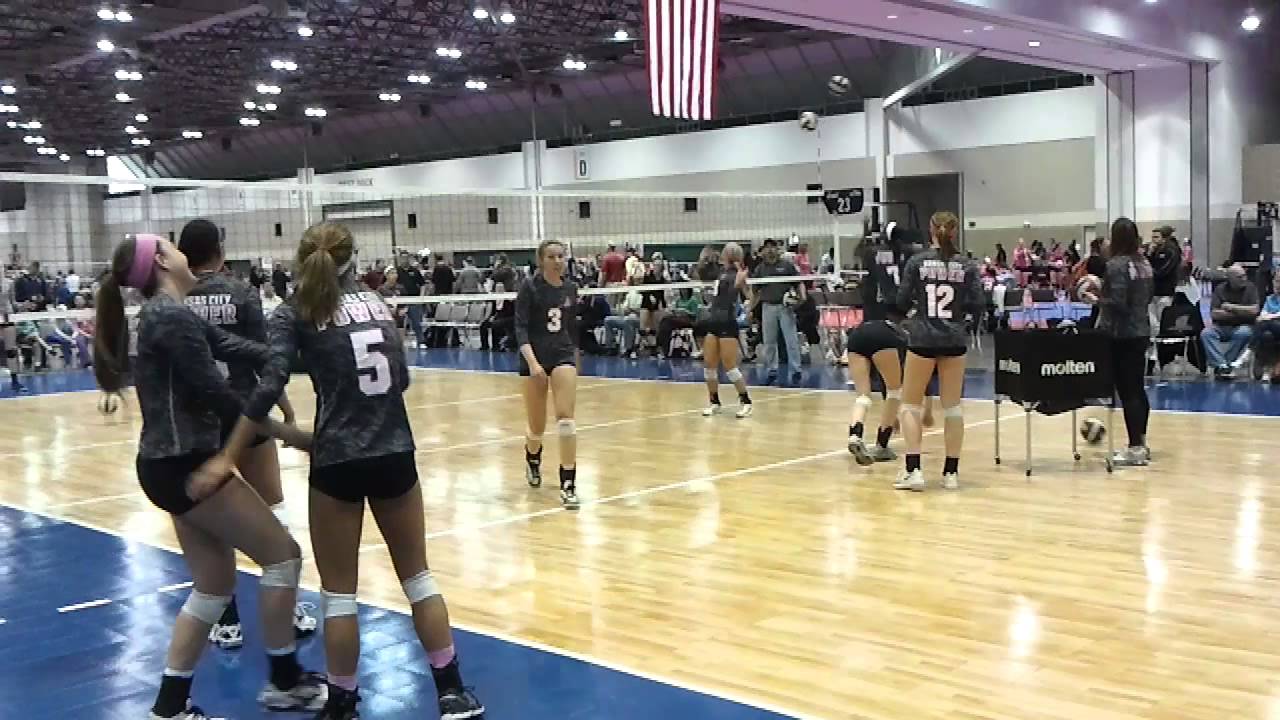 KC Power 17s Show Me Volleyball Hitting Warm up YouTube