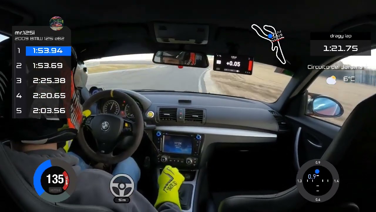 Circuito del Jarama 2 x 1:53 - Bmw 125i e82