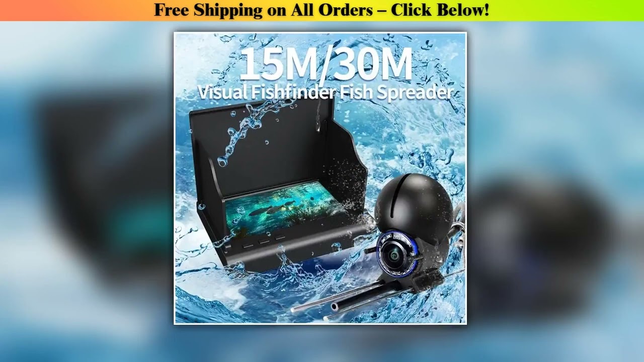 Underwater Fishing Camera 1080P HD 4.3 Inch Handheld LCD Ice Fishing Finder For Boat Kayak Sea