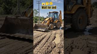 jcb 😳 Wet Soil में Loader चलाना इतना मुश्किल!#shorts #jcb #mafia    #construction  #viralshorts