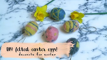 DIY // felted easter eggs