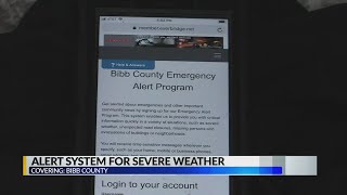 Alert system for severe weather in Bibb County
