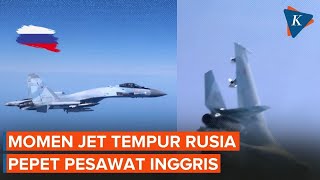 Cuma 6 Meter! Jet Tempur Rusia Pepet Pesawat Inggris di Atas Laut Hitam