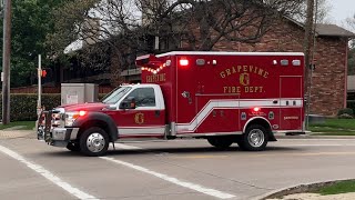 Grapevine Fire Department: Medic 3 Responding!